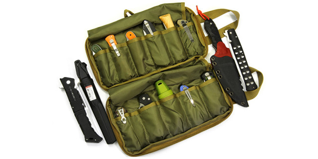Brutalica 13+2 knives bag coyote