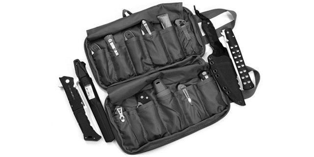 Brutalica 13+2 knives bag yellow