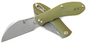 Brutalica Tsarap Folder micarta green