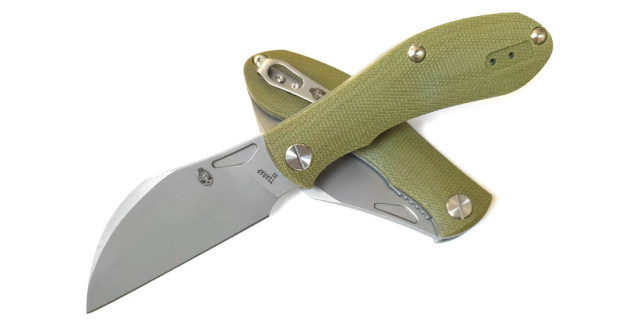 Brutalica Tsarap Folder micarta green