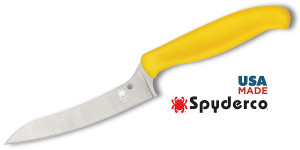 Spyderco Z-cut yellow plain