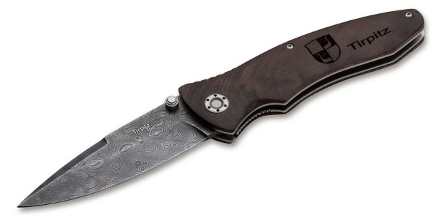 Boker-Plus Boker Tirpitz-Damascus Wood 110192DAM